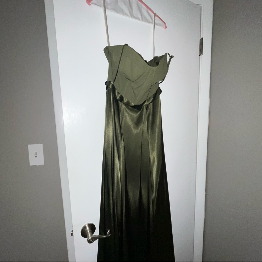 Galina Signature Bridesmaid Dress with Charmeuse Skirt | David's Bridal - Picture 8 of 9